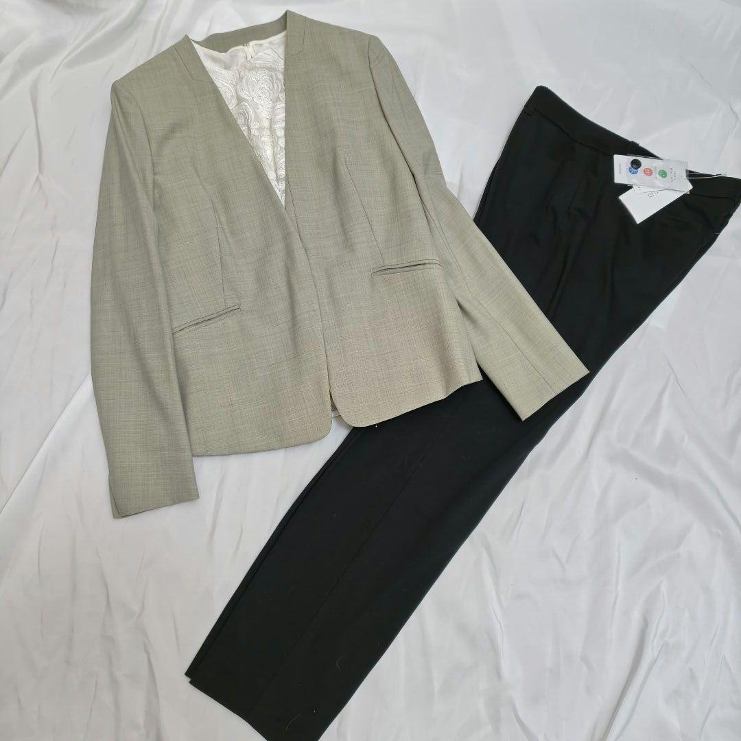 新品あり グリーンレーベルリラクシング グリーン ノーカラーパンツ