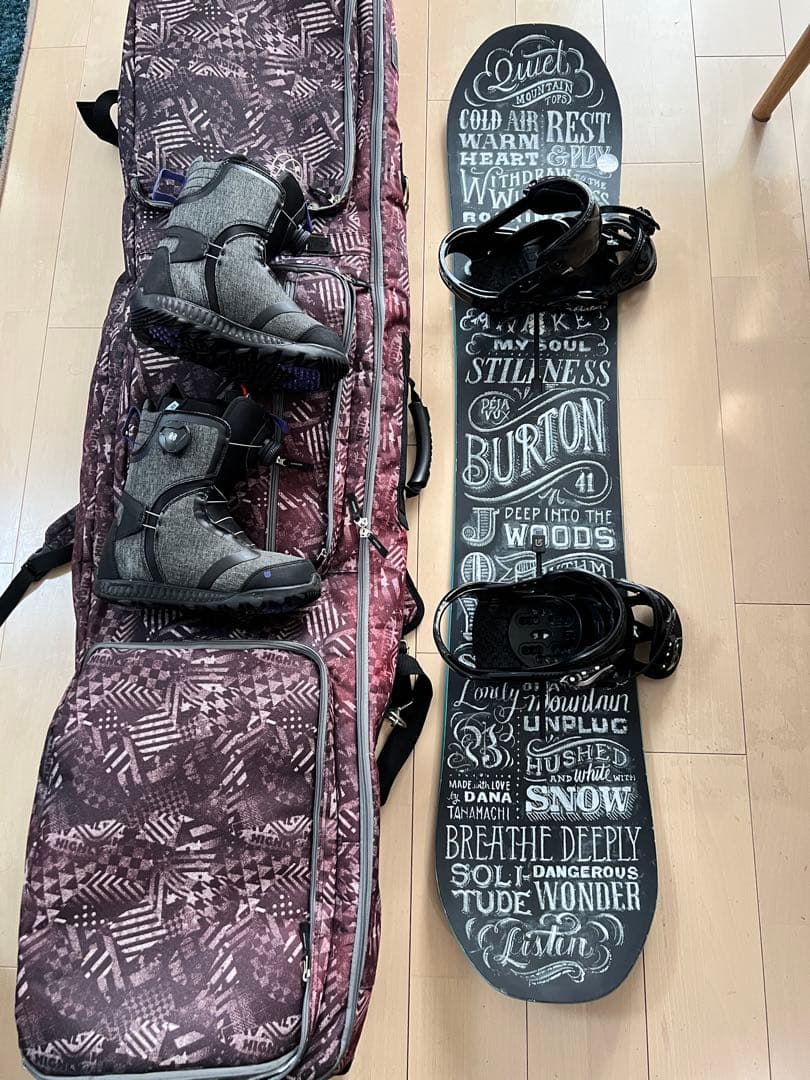 BURTON　デジャヴ Dejave 141 レディースフルセット スノーボード セット 板 BURTON バートン DEJAVU デジャヴ 138cm