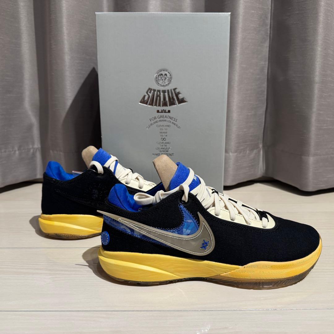 kazu　レブロン20 青/黒 28cm 新品未使用 レブロン20 黒/青/黄色 LeBron - メルカリ