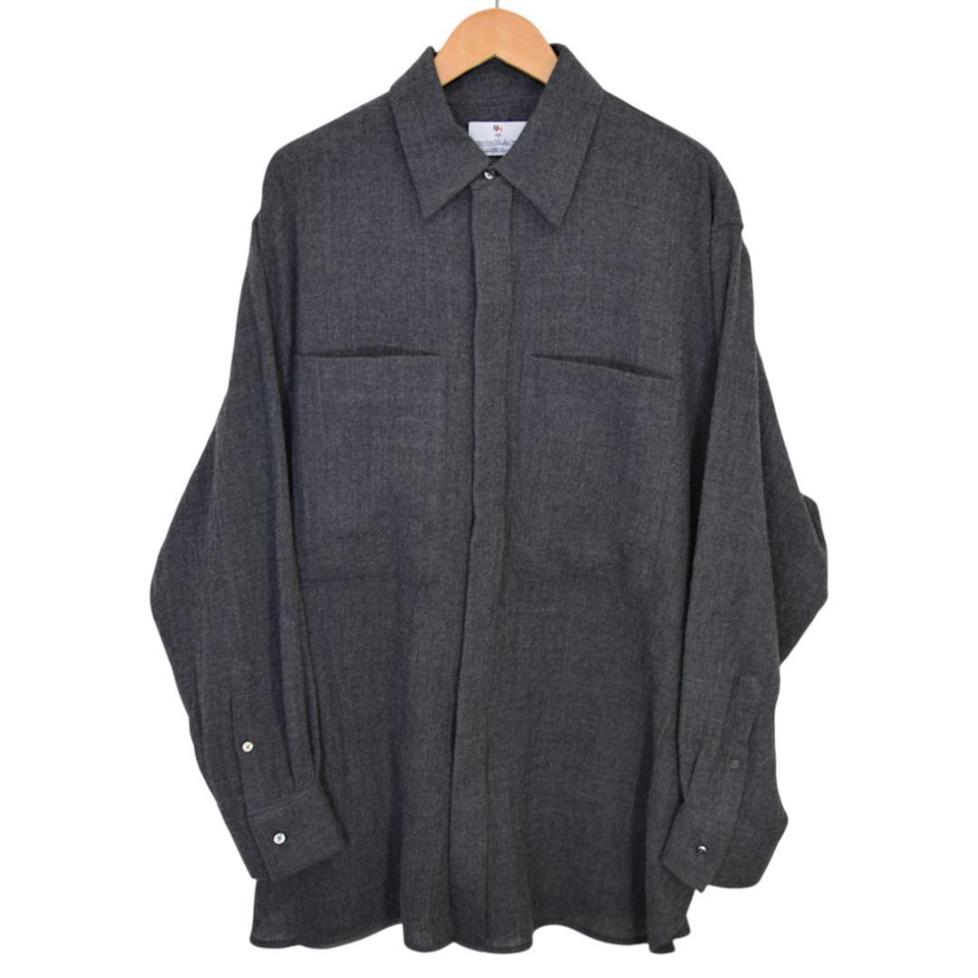 エムビー MB ハイエンド尾州 2/48ウールガーゼシアーシャツ 24MB-34