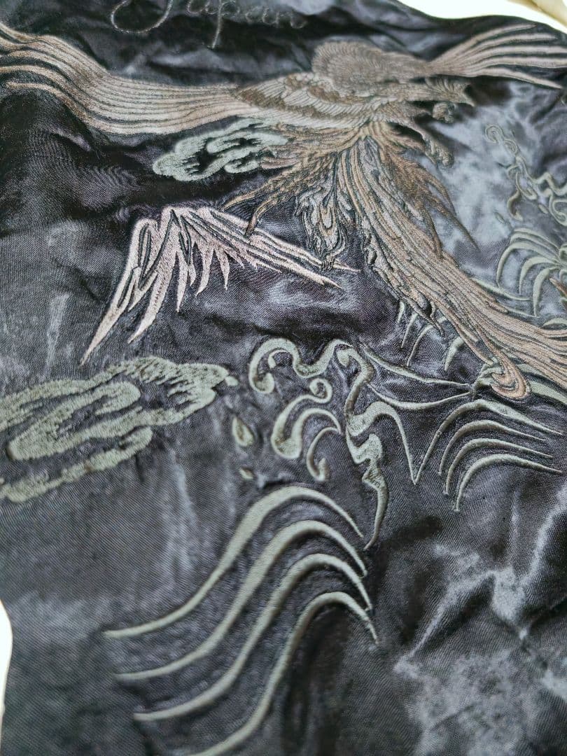 絡繰魂 2面用 日本限定 スカジャンとMA−1 レーヨン unisex　サテン