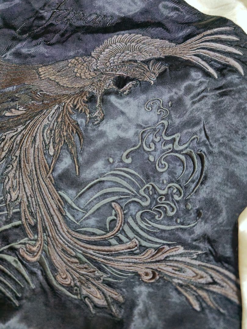 絡繰魂 2面用 日本限定 スカジャンとMA−1 レーヨン unisex　サテン