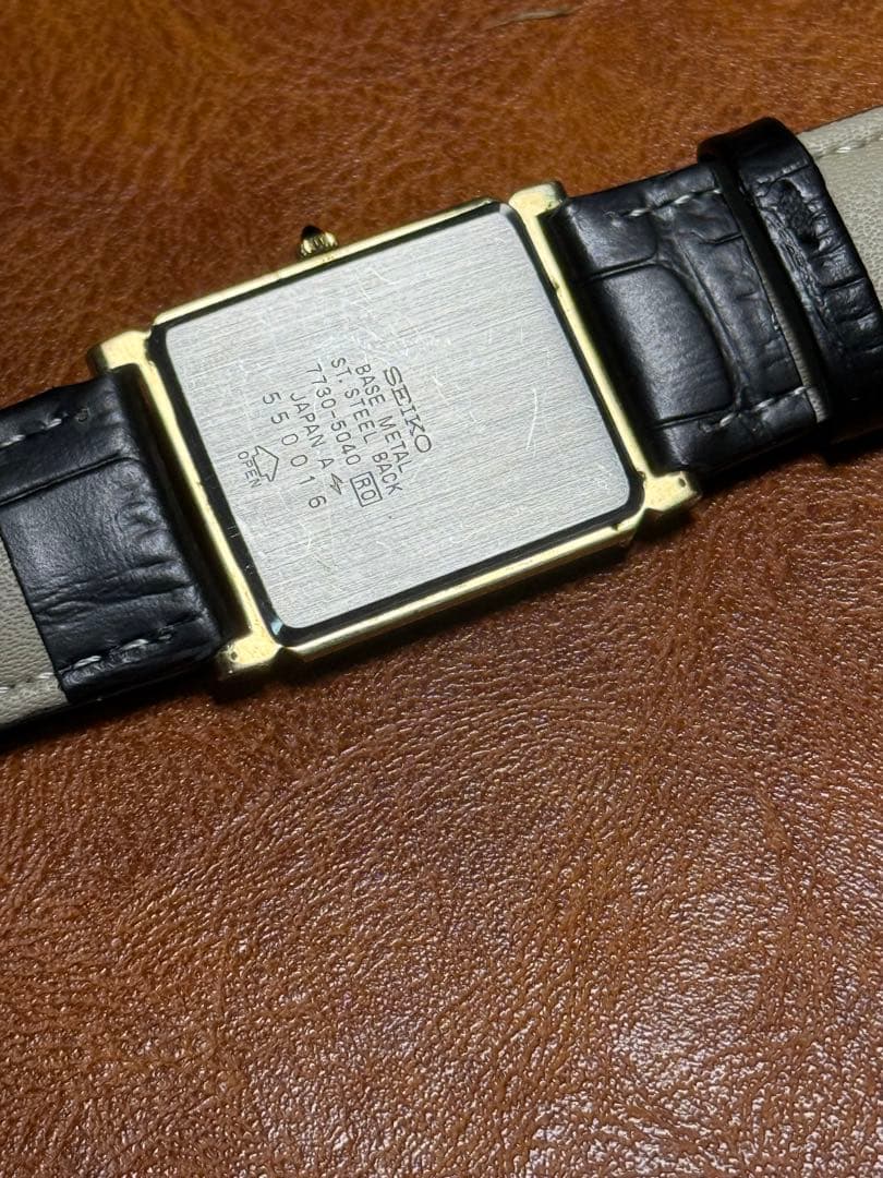 A134 希少 稼動品 SEIKO DOLCE レクタンギュラー80年代 - メルカリ