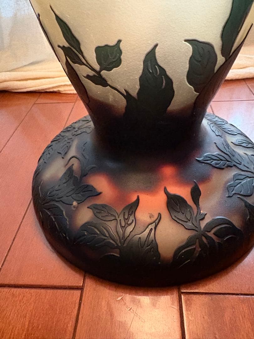 【美品】テーブルランプ　ガレ工房　照明　ランプ　アール・ヌーヴォー