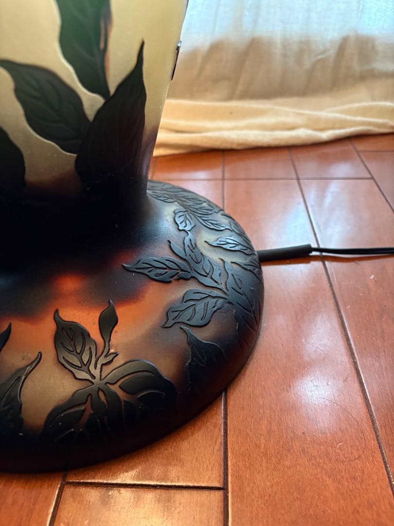 【美品】テーブルランプ　ガレ工房　照明　ランプ　アール・ヌーヴォー