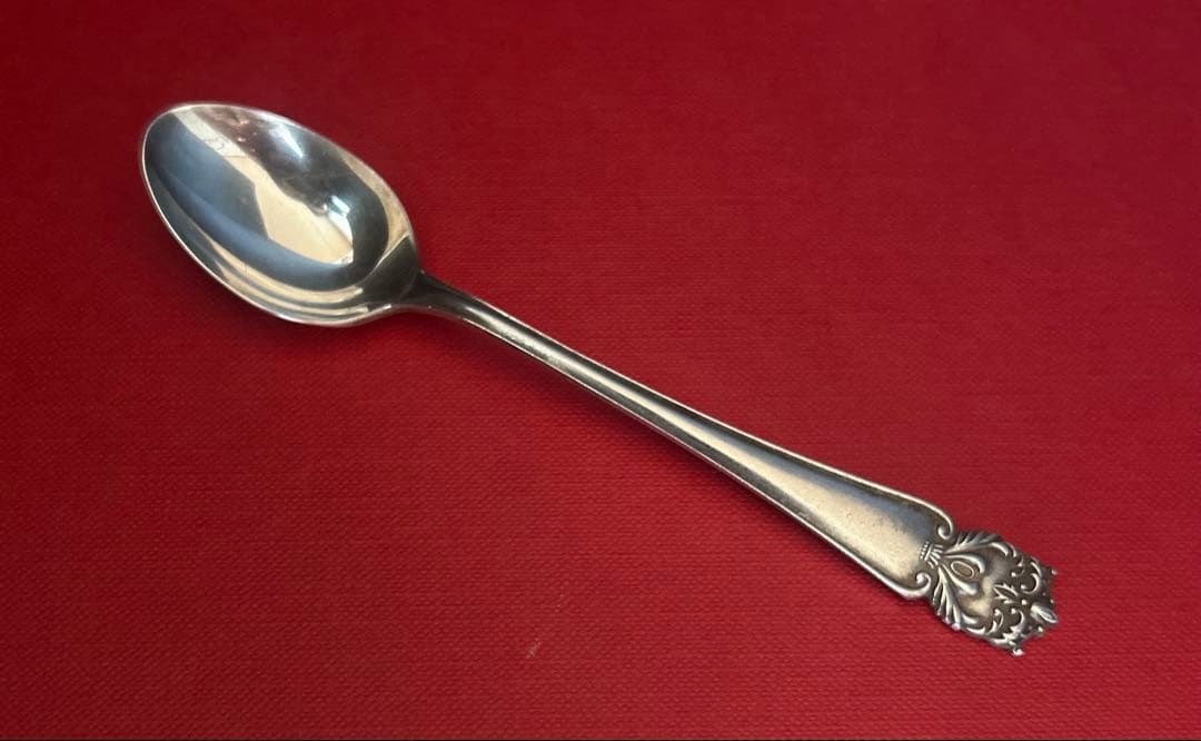 SILVER】資生堂 永年勤続記念マーク入りスプーン