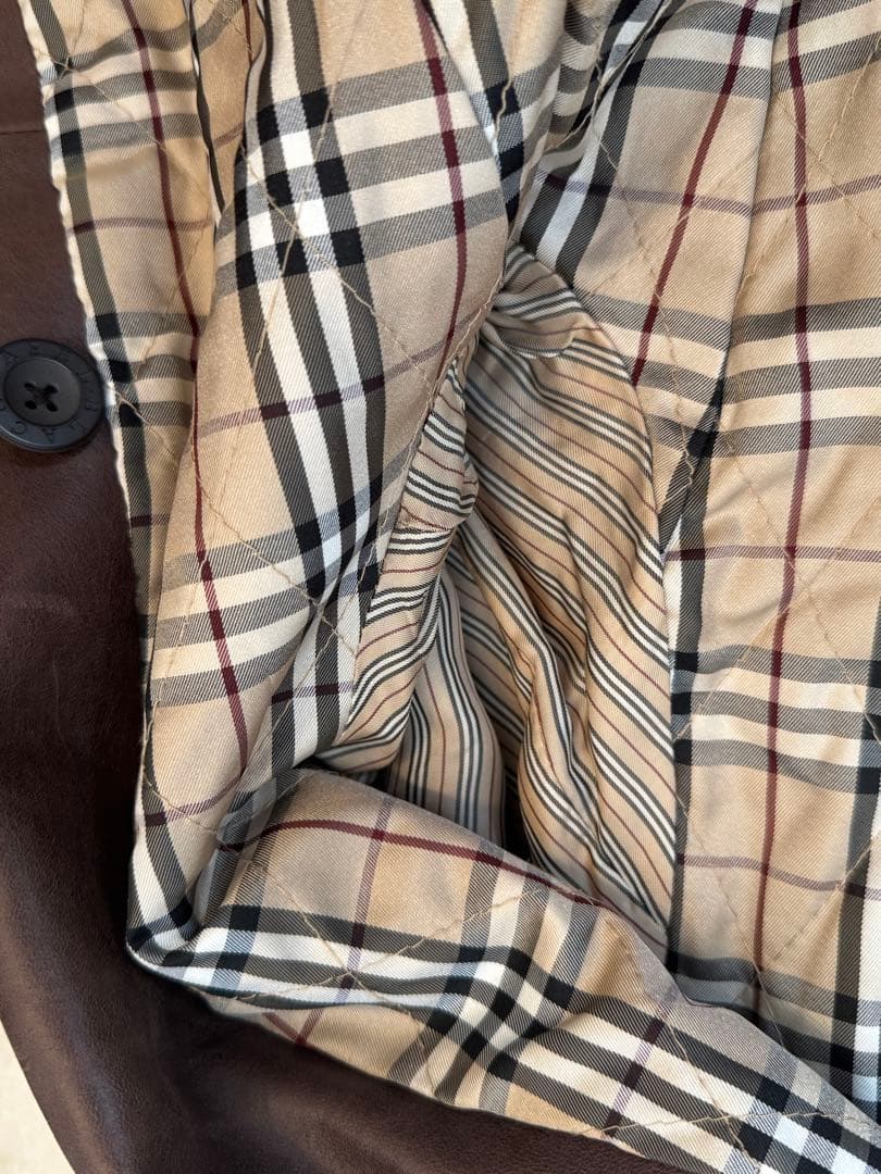 年末Sale】バーバリーブラックレーベル ラムレザー コート（size: M