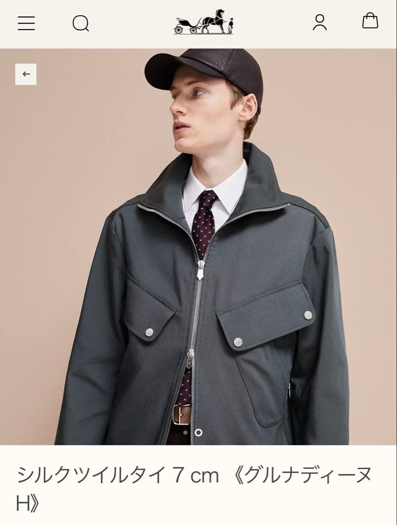 専用です。　　エルメス ネクタイ 《グルナディーヌH》 新品 未使用