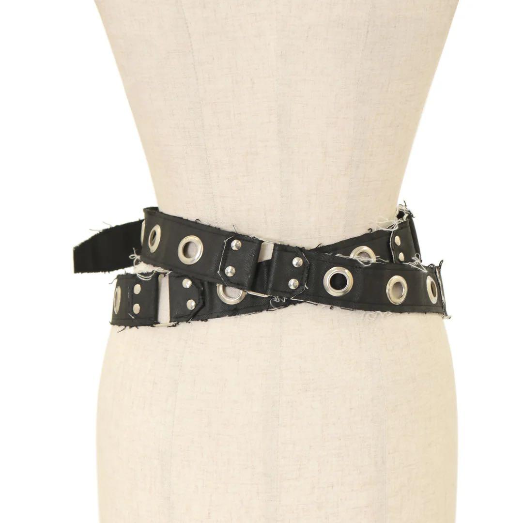 H.naoto クラッシュ ダメージ スタッズハトメハギベルト - メルカリ