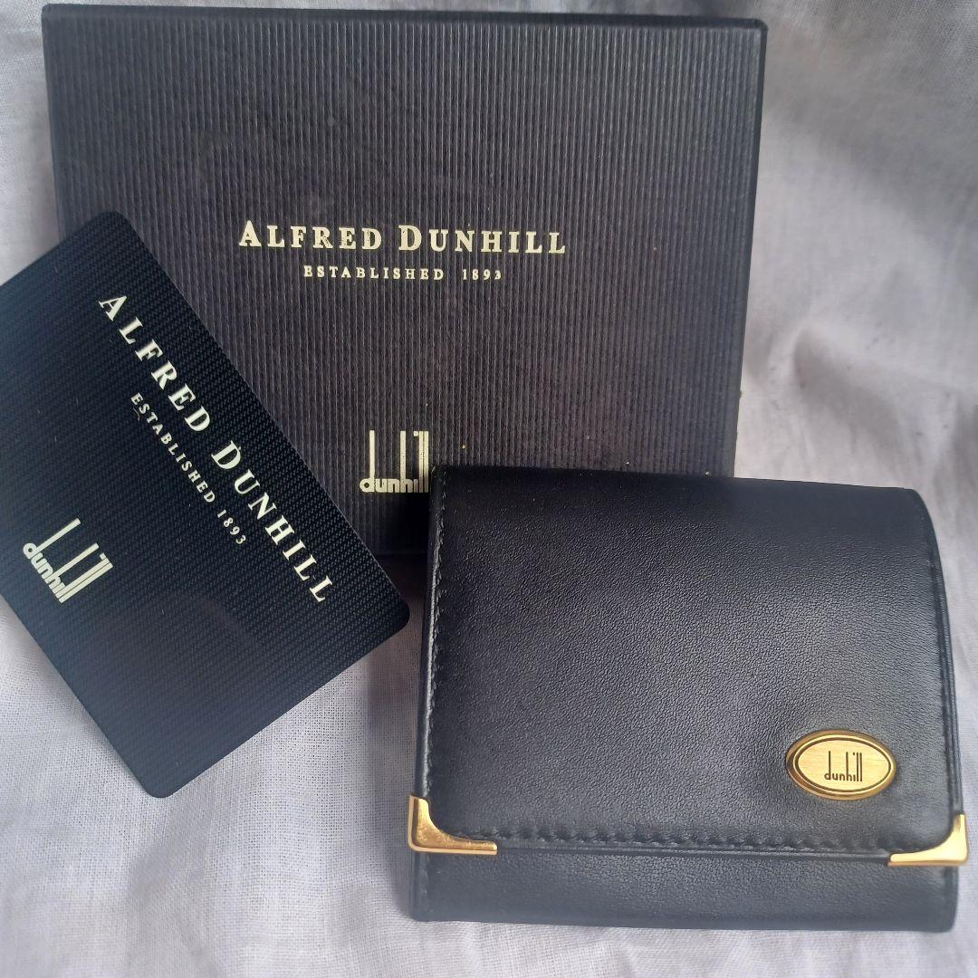 dunhill 箱付き 未使用 ギャランティカード コインケース 金具