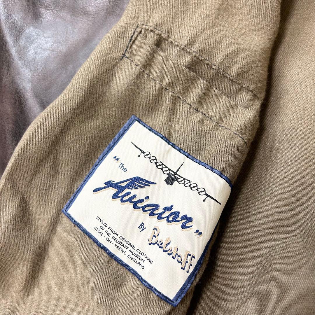 名作 Belstaff ゴールドレーベル レザー パンサージャケット 本革 42