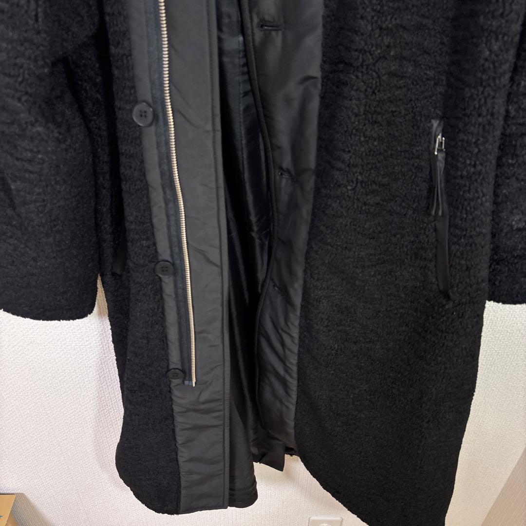 LASUD ファーボアコート ブラック 未使用品 サイズ9号 定価34000円