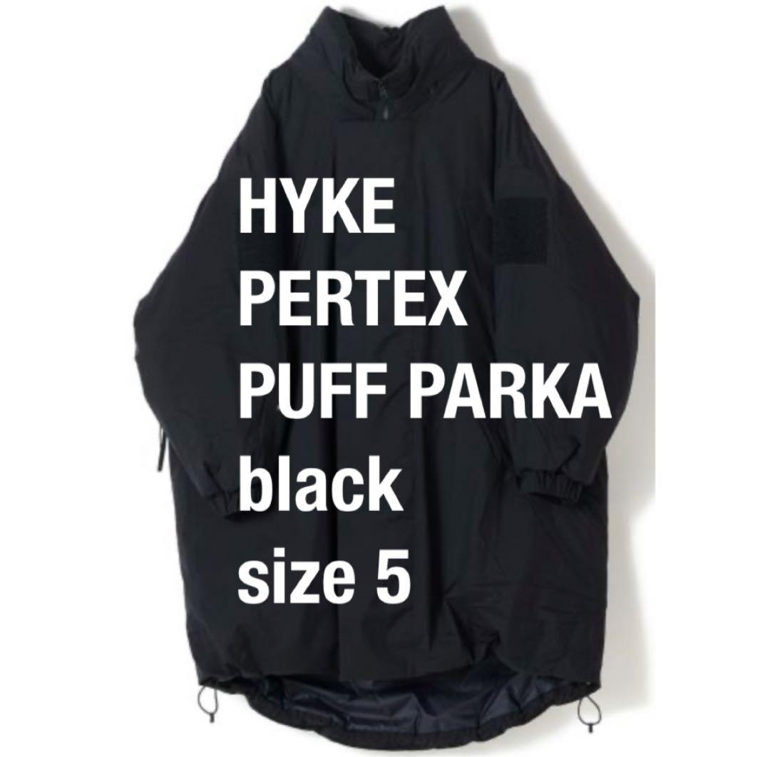 新品 未使用】HYKE PERTEX PUFF PARKA 黒 size 5 - メルカリ