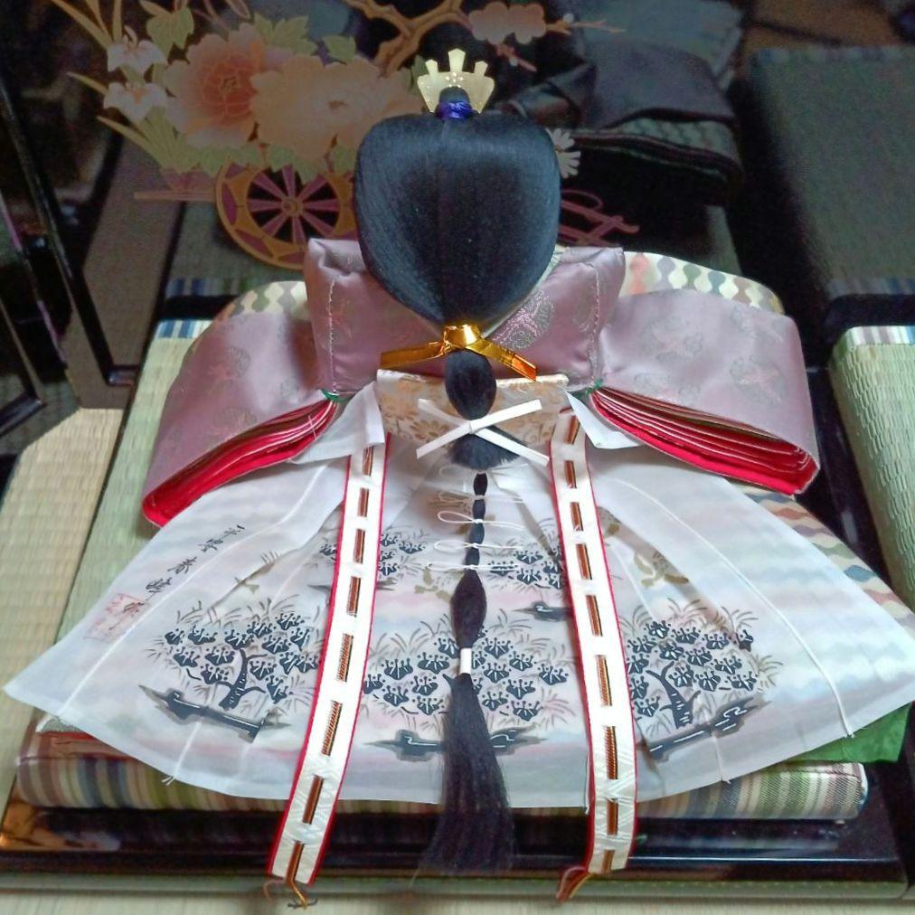 雛人形 親王飾り 希少「平安春峰」作 本格:京雛仕立て お道具付き