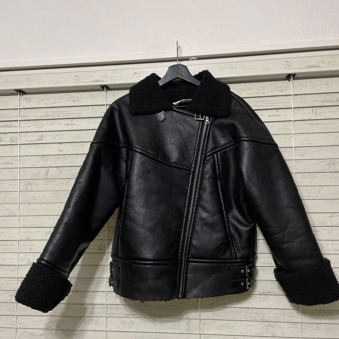 mm6 maison margiela ライダース MM6 MAISON MARGIELA レザー ライダース ジャケット 八の字 (MM6