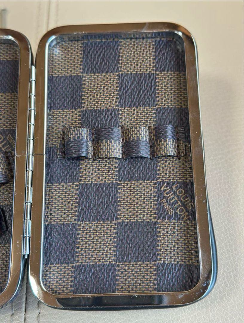 極美品！ LOUIS VUITTON ダミエ トラベルキット 爪切り 耳かき - メルカリ