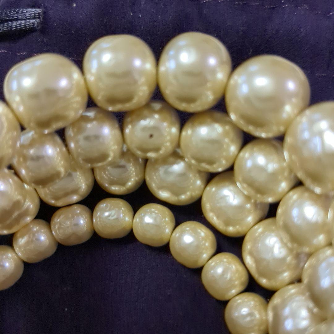 【美品希少】ミリアムハスケル初期ヴィンテージ4連パールクラスターブレスレット