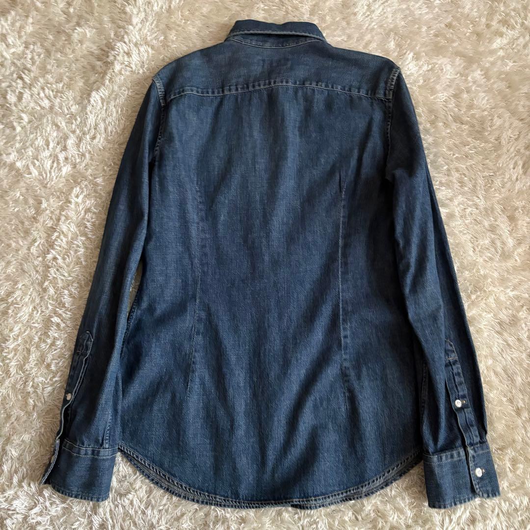 美品 ラルフローレン デニムシャツ ダンガリー M カスタムフィット