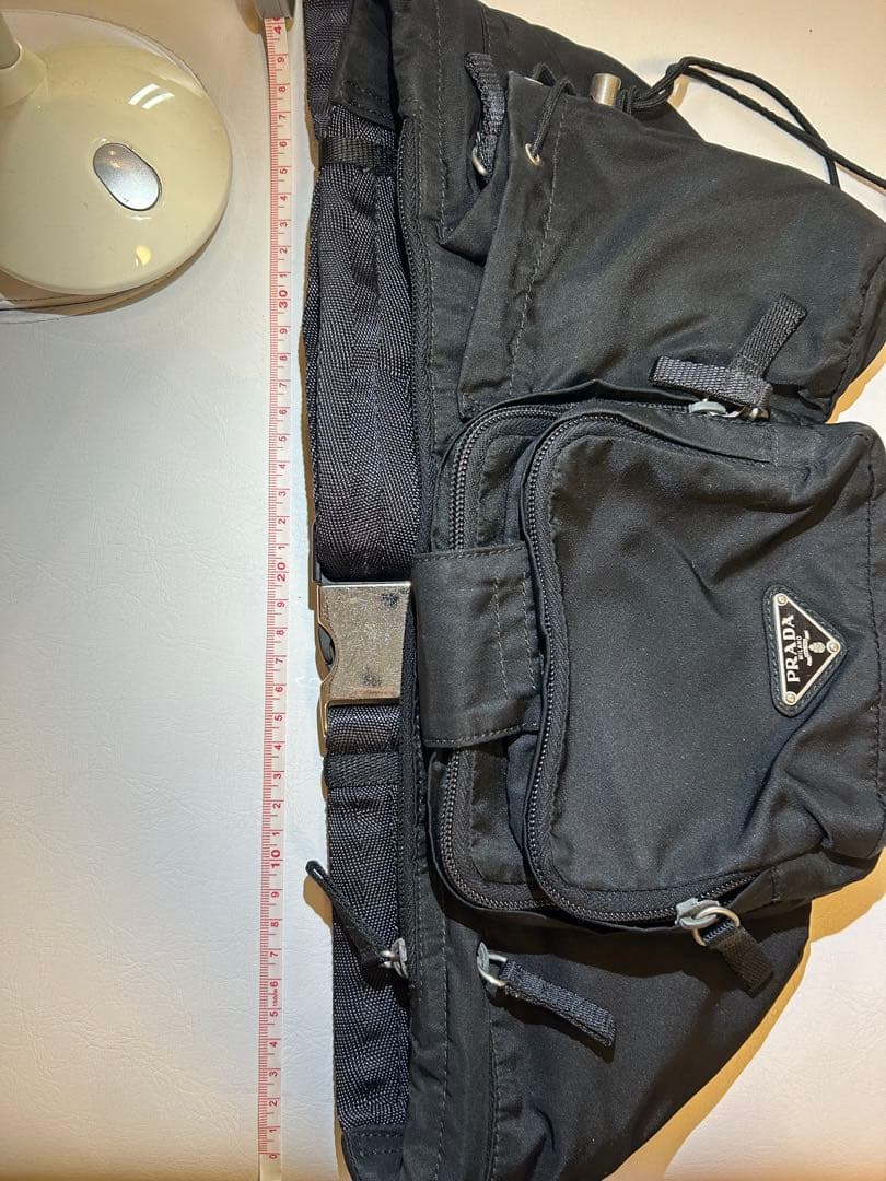 PRADA ブラック ボディバッグ　 　　　　　　　　　ユニセックス【男女兼用】
