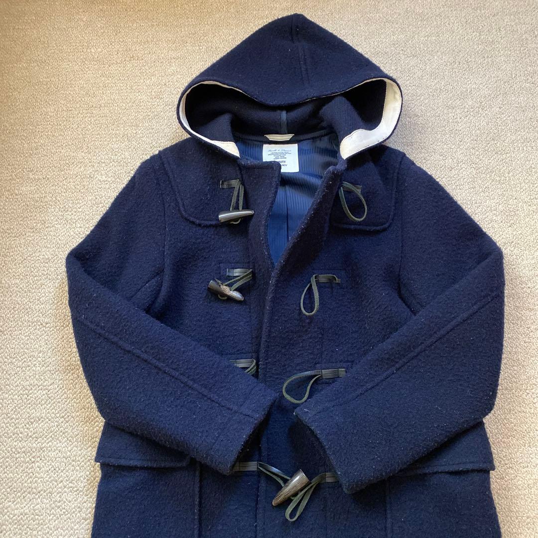 BEAMS BOY 定番ダッフルコート ネイビー - メルカリ