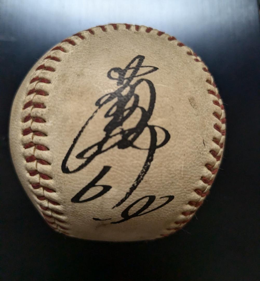 落合博満 中日 6番 直筆 サイン ボール 野球 - メルカリ