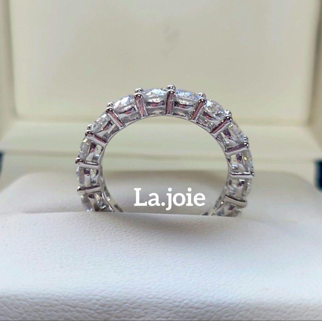 最高品質 モアサナイト フルエタニティ 【17号】4mm リング