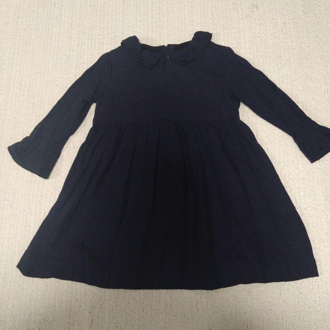 美品 Bonpoint ボンポワン ワンピース ネイビー 4A 108cm - メルカリ