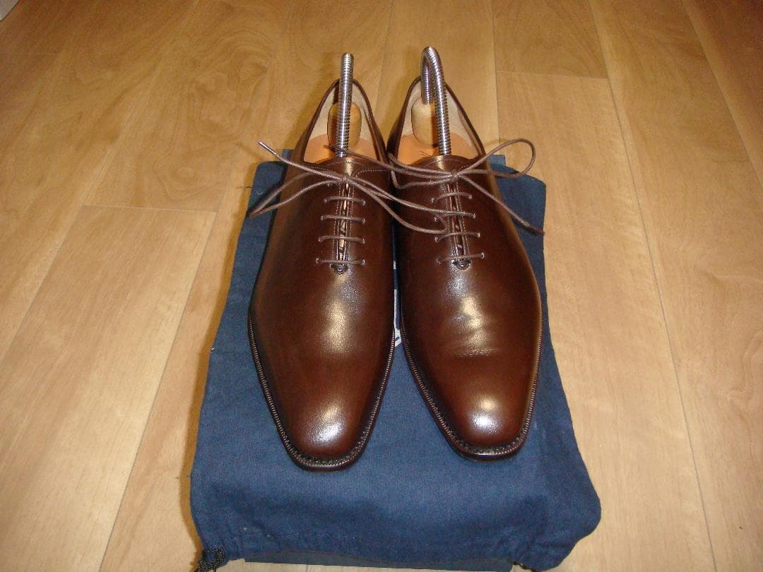 未使用品】ヤンコ（YANKO） ホールカット革靴 サイズ8 14183