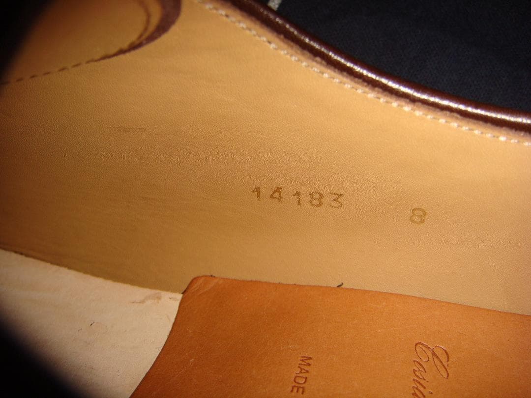 未使用品】ヤンコ（YANKO） ホールカット革靴 サイズ8 14183