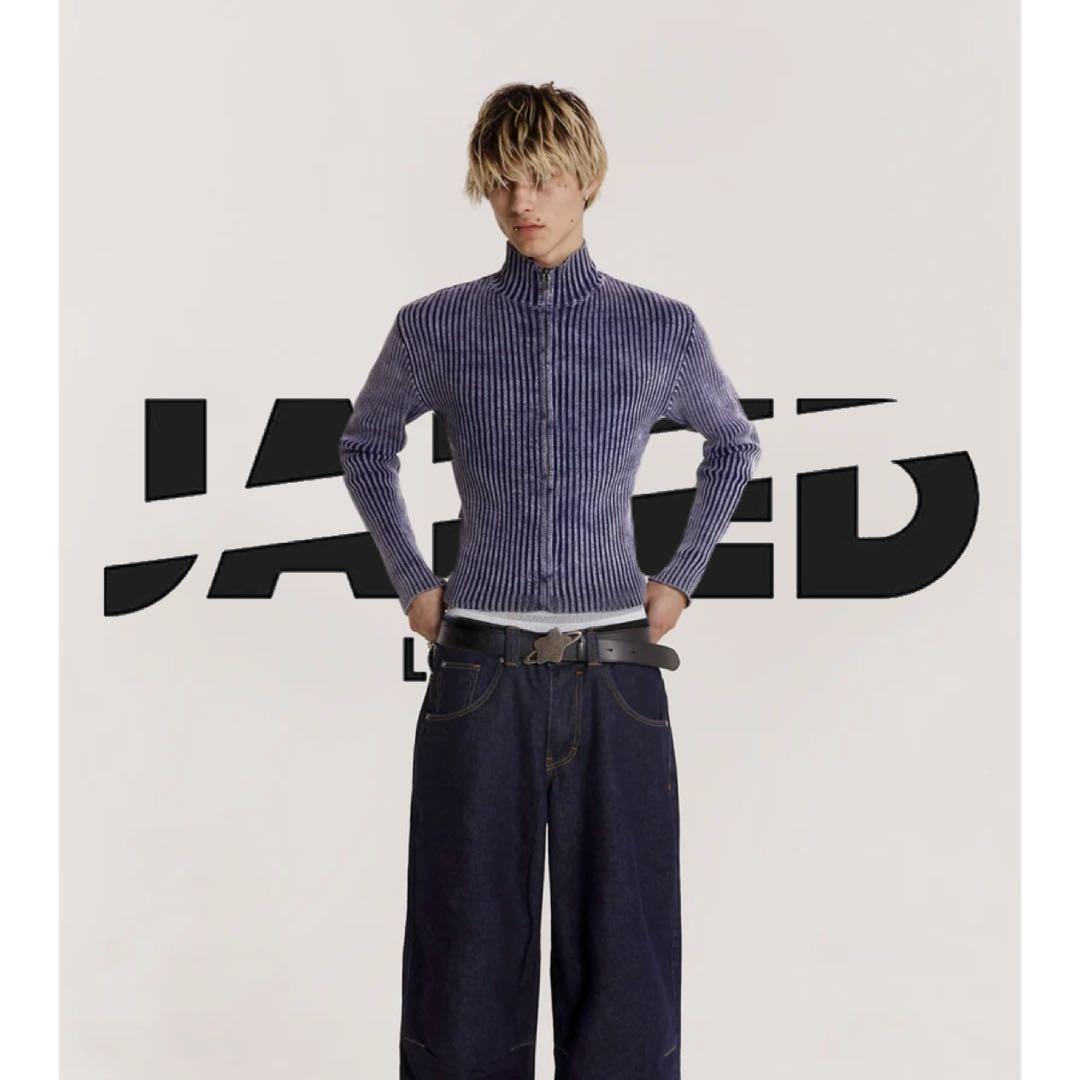 JADED LONDON Lucid Knit Track Top 短丈 - メルカリ