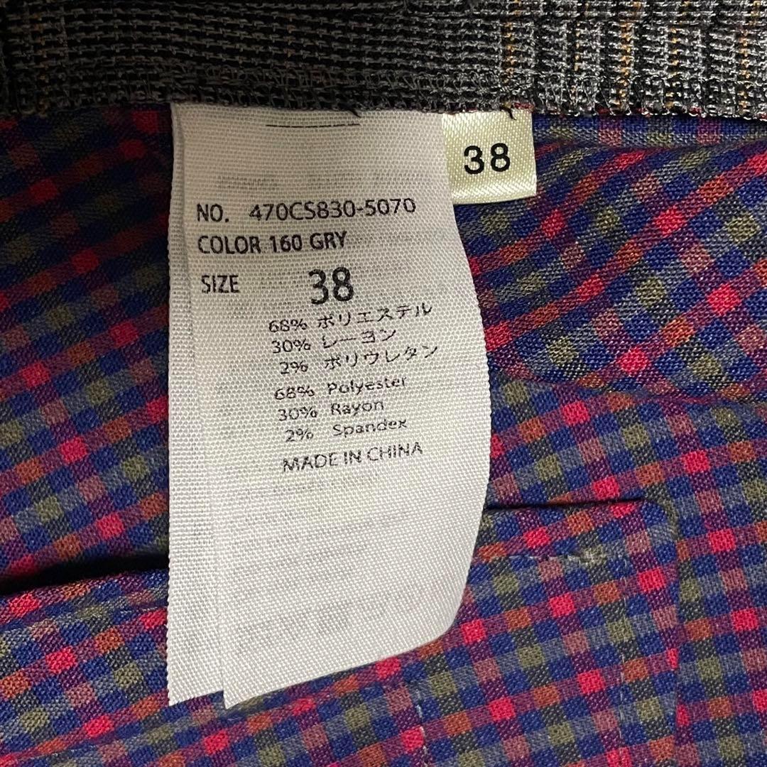 687 希少•新品nagonstansトレンチコート チェック柄 グレー 38 - メルカリ