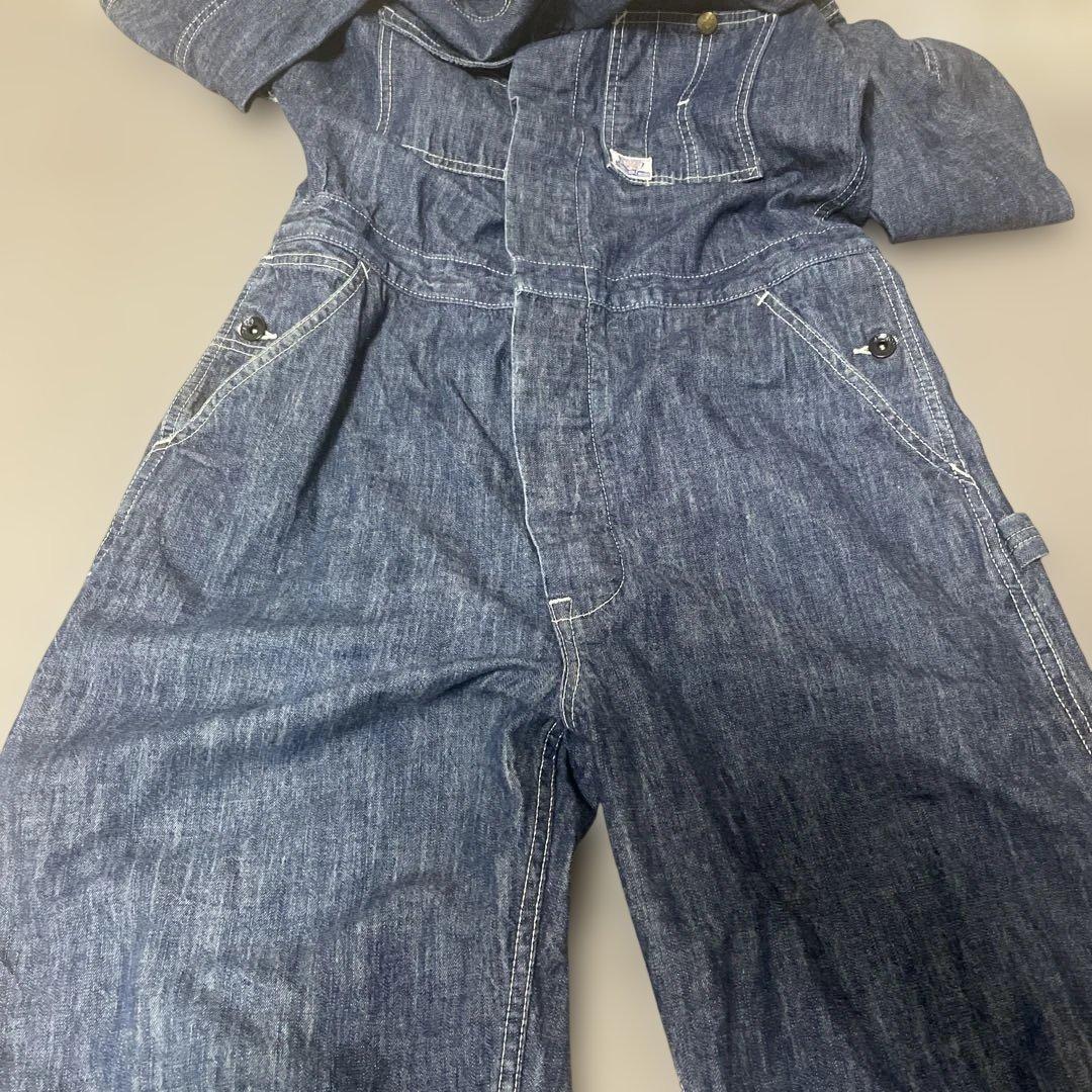 【美品】JOE McCOY 8hour unionデニム オーバーオール つなぎ