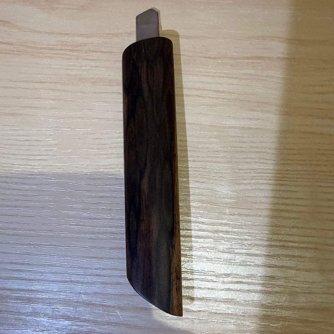 工房楔 カッター 黒柿孔雀杢 - メルカリ
