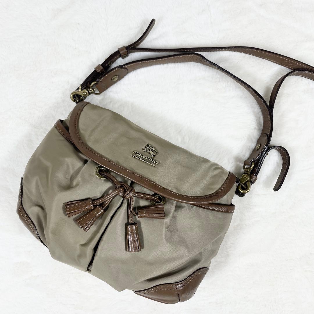 バーバリー ブルーレーベル ショルダーバッグ ハンド 三陽商会 レザー
