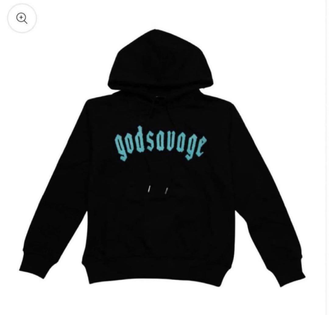 godsavage パーカーゴッドサヴェージ 黒 size M - メルカリ
