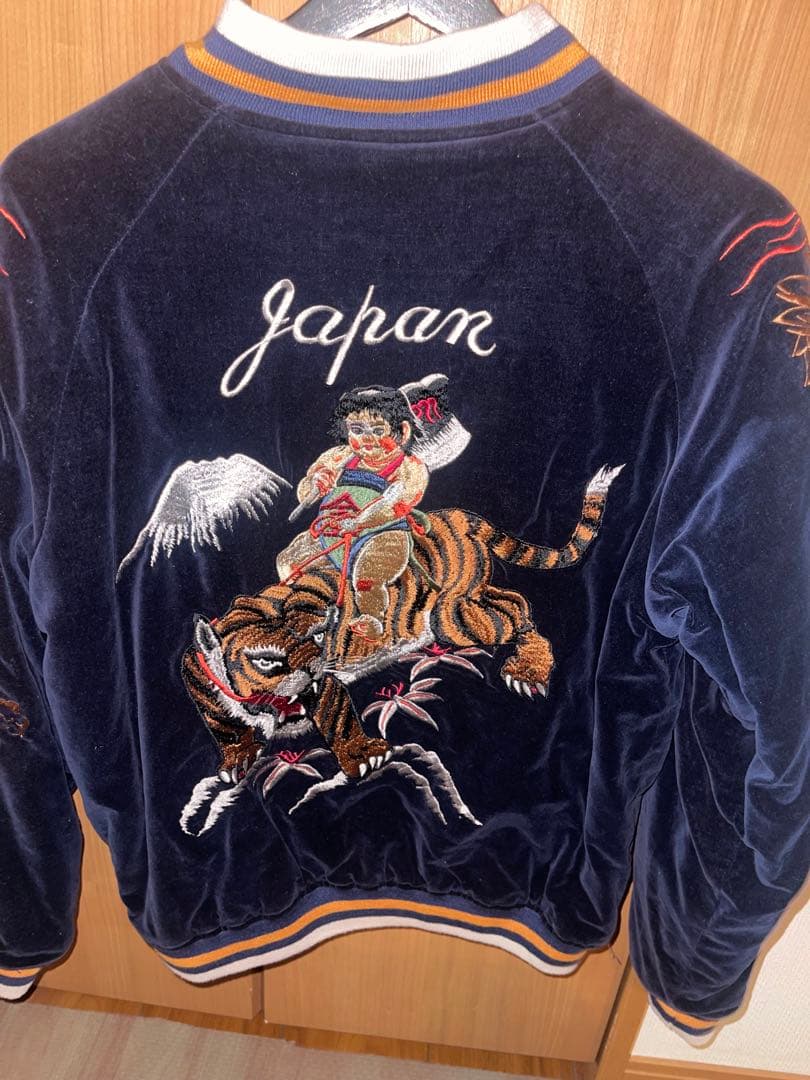 HOUSTON スカジャン ネイビー