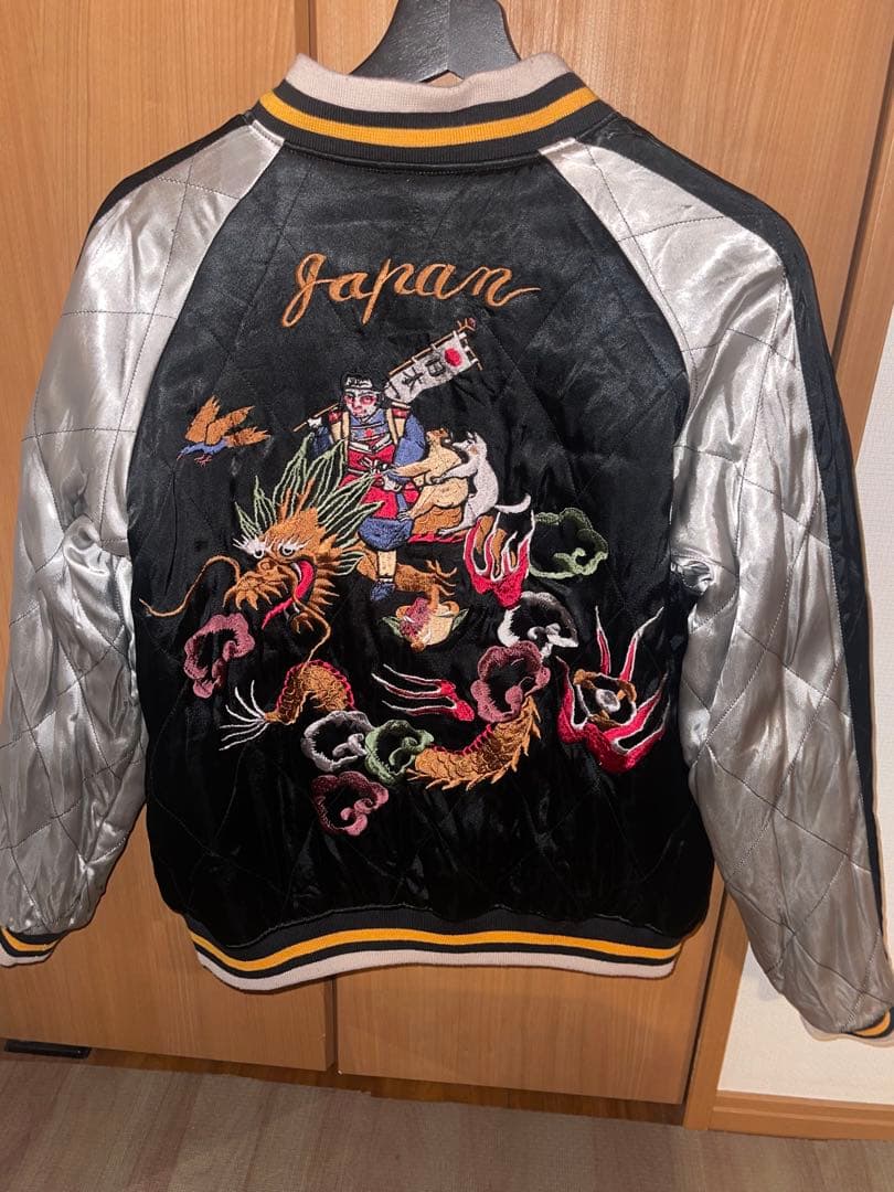 HOUSTON スカジャン ネイビー