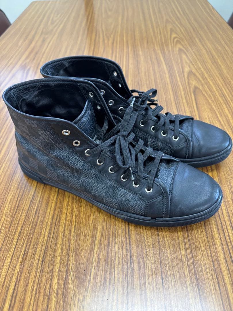 値下げ ルイヴィトン ダミエグラフィット ハイカットスニーカー