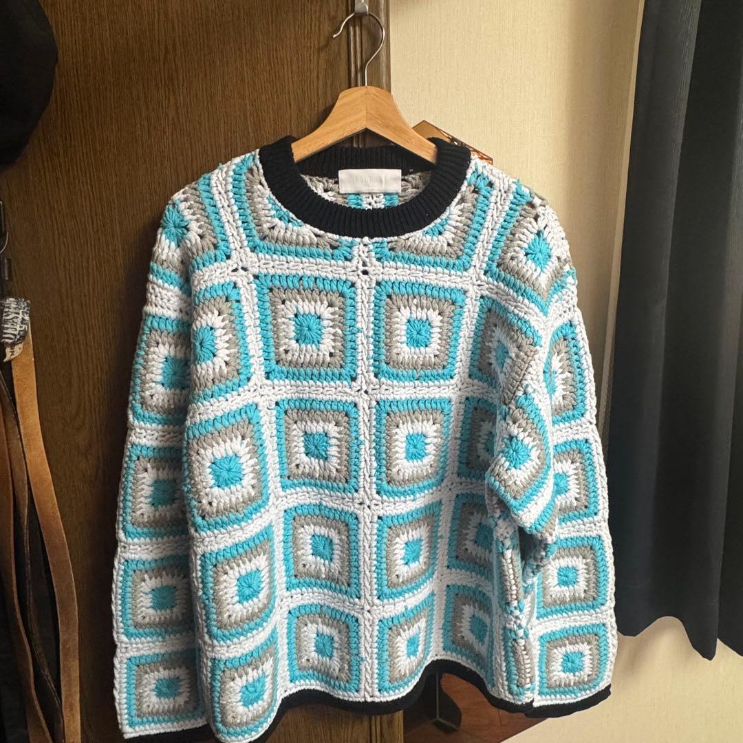 NEON SIGN Crochet Sweater L-XL - メルカリ