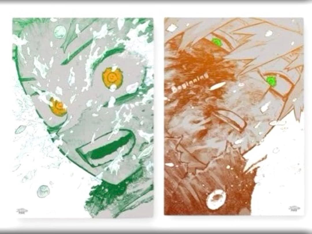 ヒロアカ原画展 緑谷出久 爆豪勝己 ポスター2枚セットThe Beginning