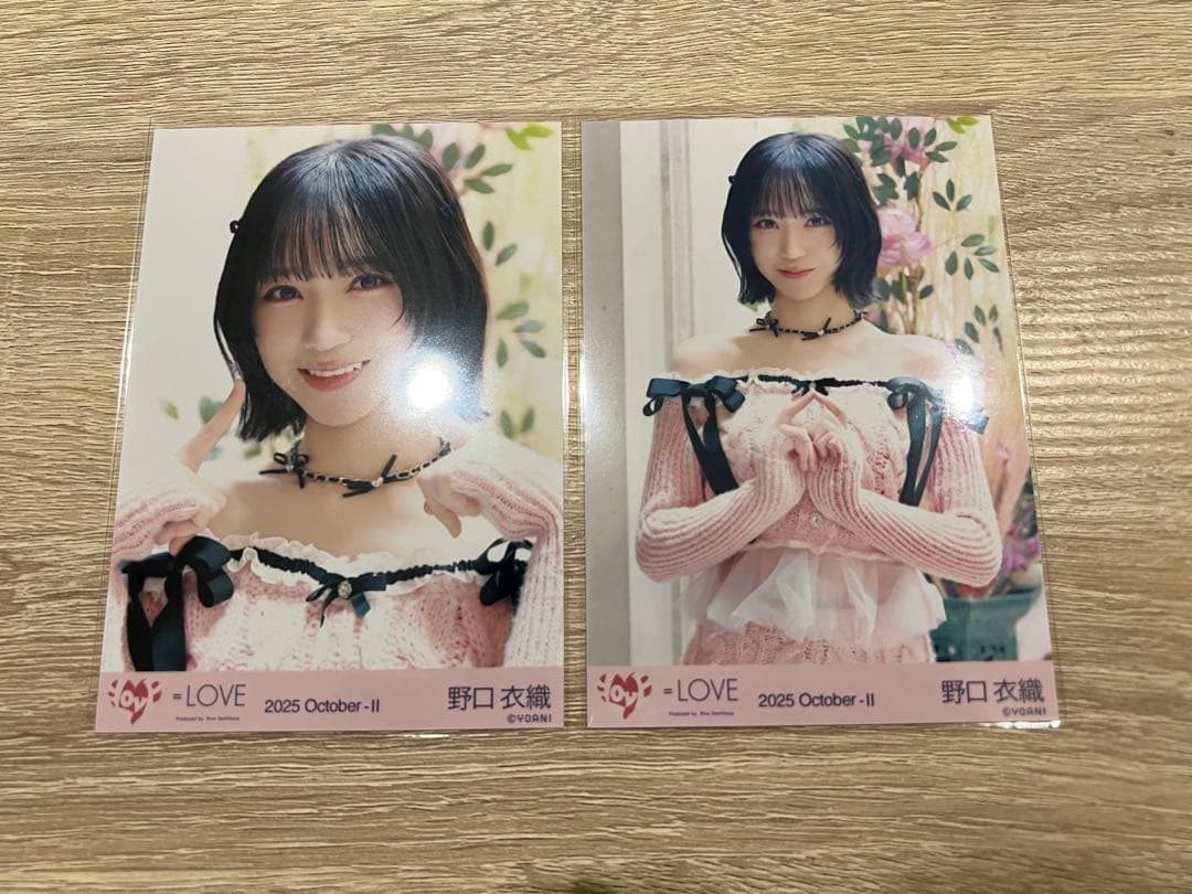 LOVE イコラブ 生写真 野口衣織 ピンクニット ヨリチュウ - メルカリ