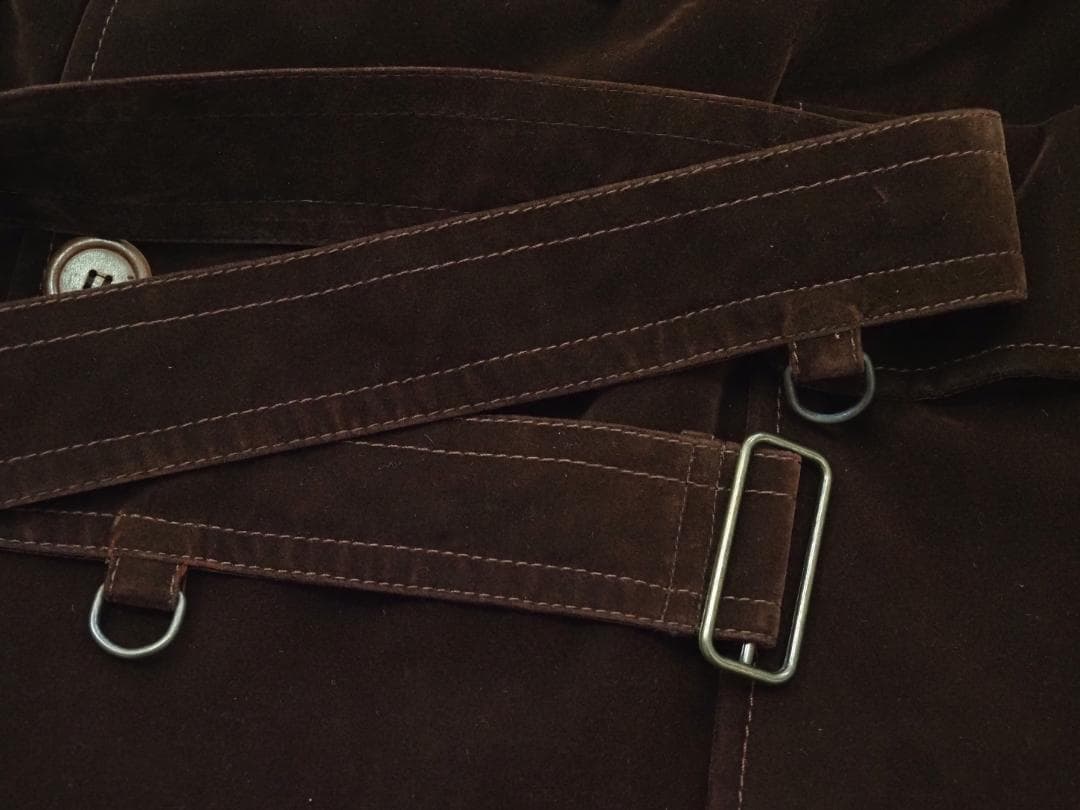 HAUTE VINCENZO DE COTIIS ベロアトレンチコート44 - メルカリ