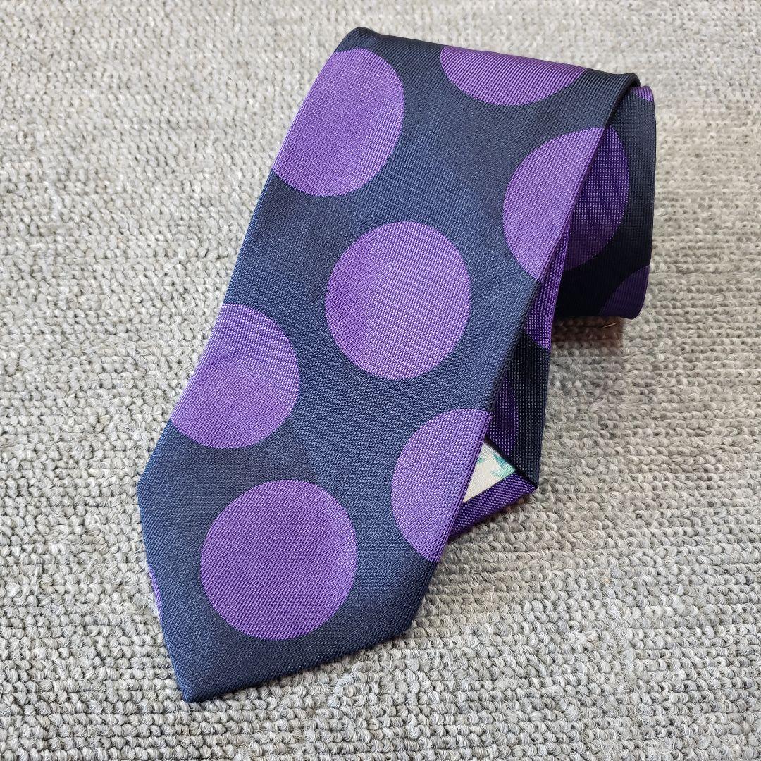 ポールスミス Paul Smith ドット柄 水玉 ネクタイ 紫 - メルカリ