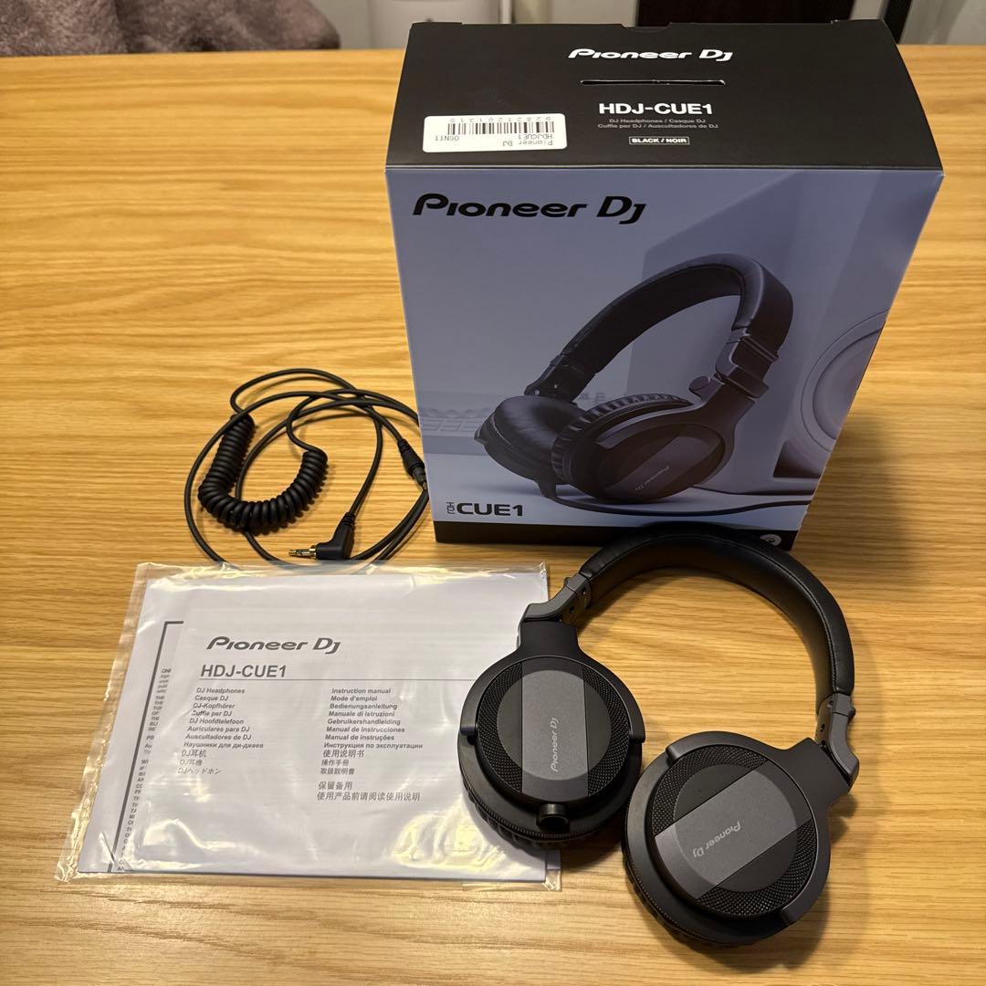 Pioneer DJ HDJ-CUE1 ブラック Amazon.com: Pioneer DJ HDJ-CUE1 DJ Headphones - Black Bundle with