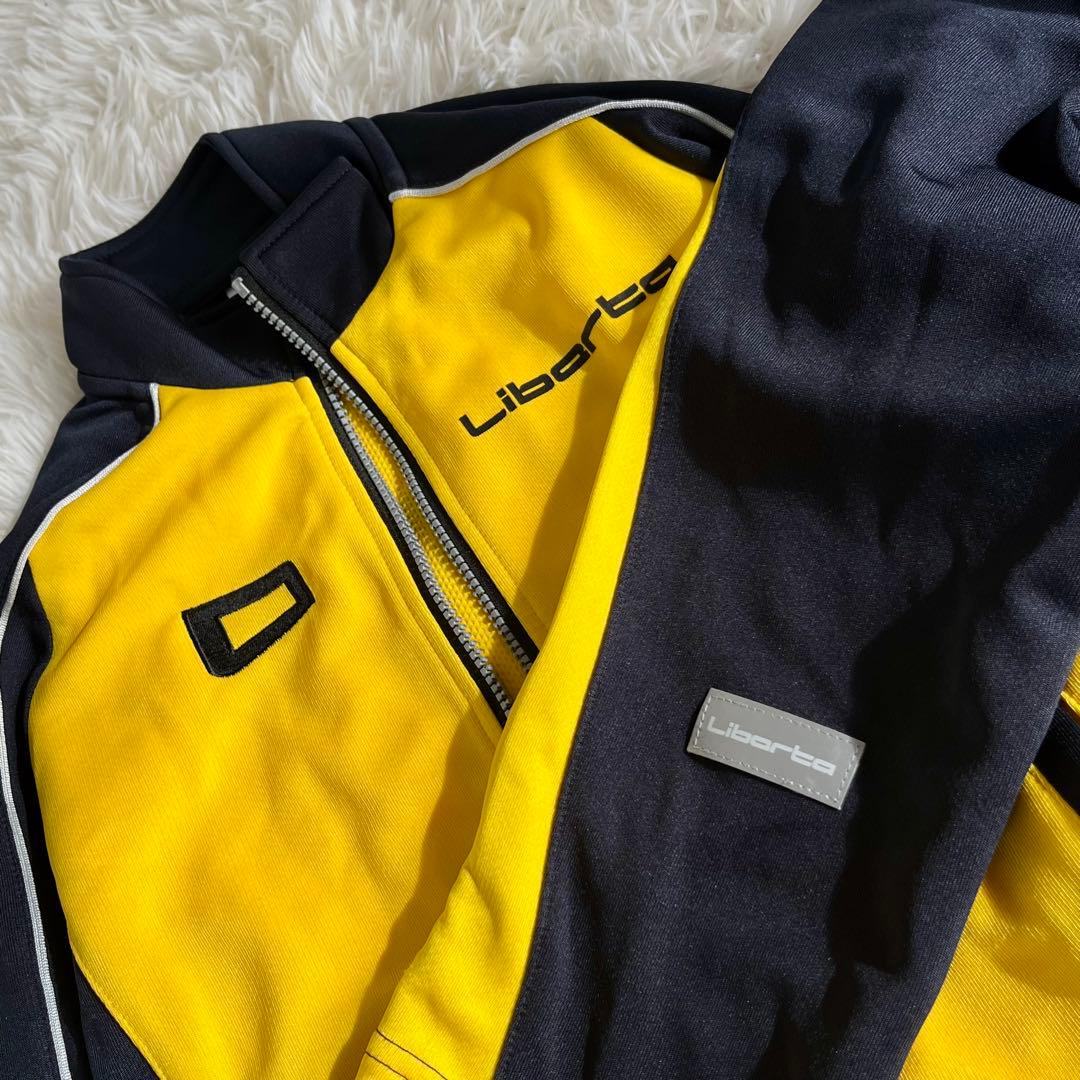 美品 Liberta ジャージ上下リベルタ130 サッカースクール 紺/黄色