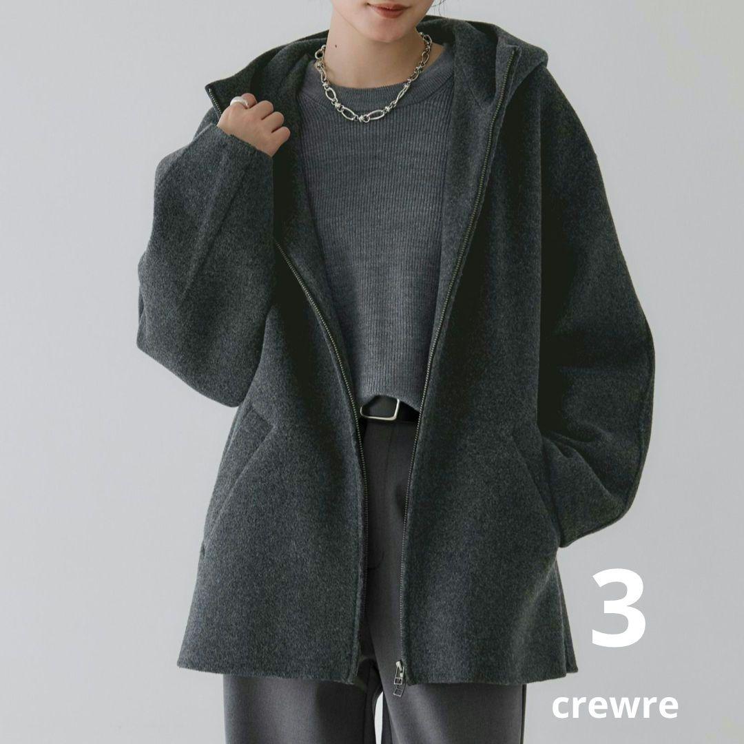 クロさん専用☆ crewre リバーフーデッドミドルコート 3 【美品】 crewre online store / coat