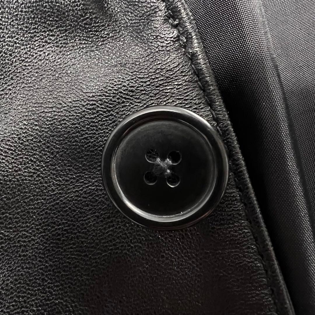 新品同様 LIUGOO TOKYO 2Bレザーテーラードジャケット M 羊革