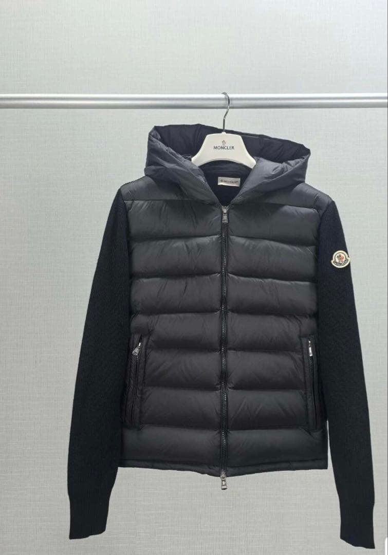 ダウンジャケット フード付き ブラック