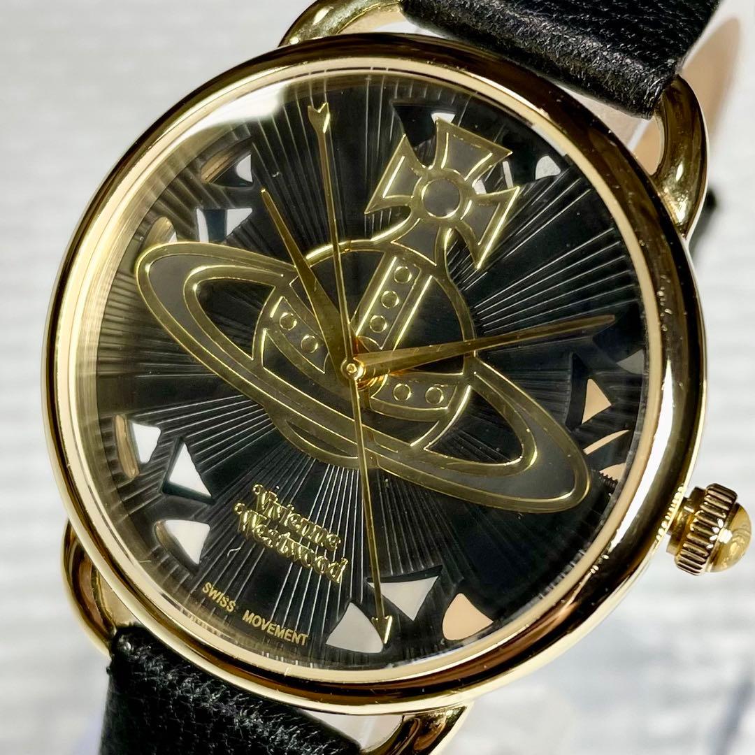 電池新品】ヴィヴィアンウエストウッド レディース 腕時計 レザー