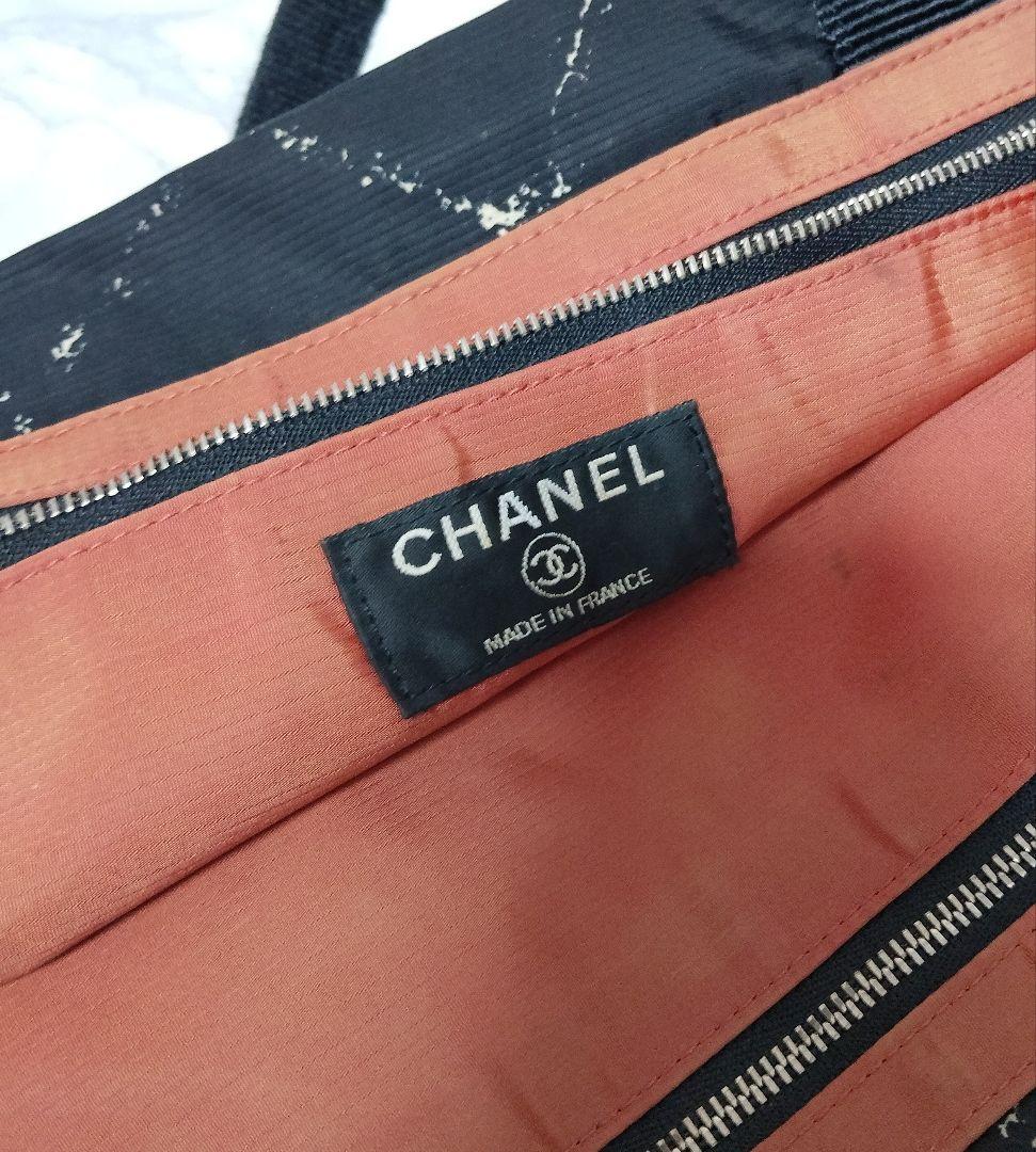 フォロー割専用CHANEL シャネル トラベルライン トートバッグ ブラック